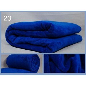 Hřejivé teplé luxusní deky modré barvy
