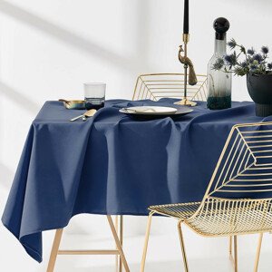 Ubrus na stůl v silně modré barvě 110 x 160 cm