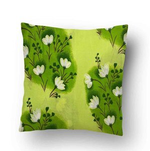 Top textil Povlak na polštářek Zelené květy 40x50 cm