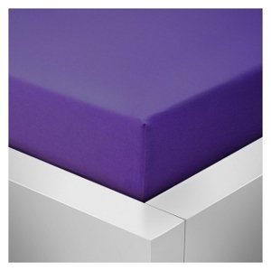 Top textil Prostěradlo Jersey Basic 140x200 cm Barva: tmavě fialová