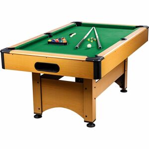 1416 GamesPlanet® Kulečníkový stůl s vybavením 6ft, sv. dřevo
