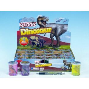 Sliz - hmota dinosaurus 6cm asst 6 barev 24ks v boxu