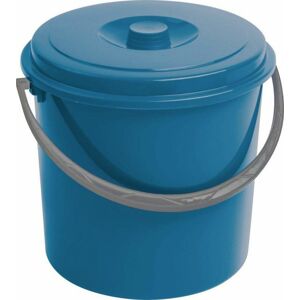 Curver 03206-287 kbelík s víkem modrý 10 l