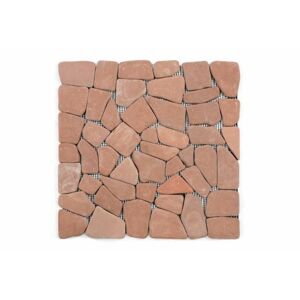 Divero Garth 636 Mramorová mozaika - červená / terakota 1 m2