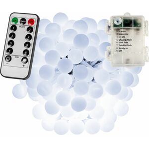 VOLTRONIC® 67304 Párty osvětlení - 10 m, 100 LED diod, stud. bílé, na baterie