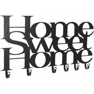 Miadomodo 75110 Nástěnný věšák se šesti háčky, Home Sweet Home