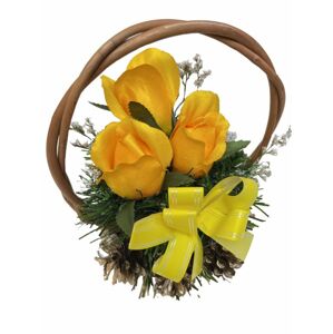 Tuin 85604 Květinový košík střední velikosti, žlutý