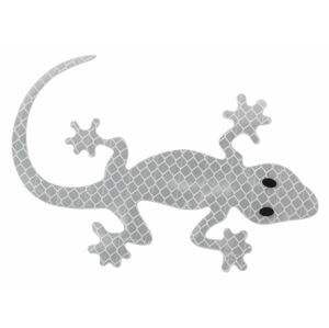 Compass 88518 Samolepící dekorace Gecko - stříbrná