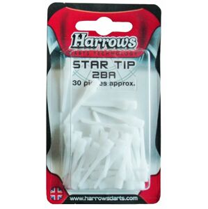 Harrows Star Soft Hroty k šipkám 30 ks, bílé