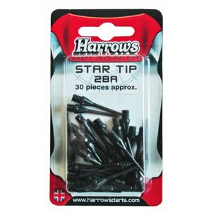 Harrows Star Soft Hroty k šipkám 30 ks, černé