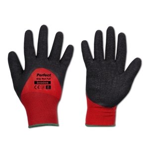Ochranné rukavice PERFECT GRIP RED FULL latex - vel. 9