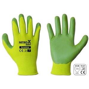 Ochranné rukavice Bradas NITROX MINT, vel. 6