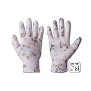 Dámské pracovní rukavice Nitrox Flowers - vel. 7