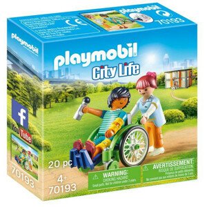 Playmobil Playmobil 70193 Pacient na invalidním vozíku